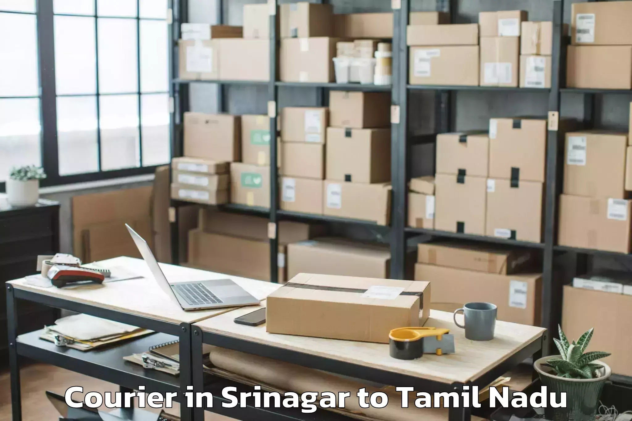 Efficient Srinagar to Chennai Marina Mall Courier